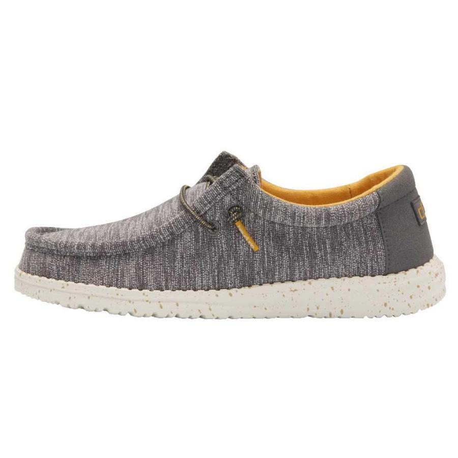 Kids' Hey Dude Wally Slip On Shoes Grey Brown | HYTXN-6814