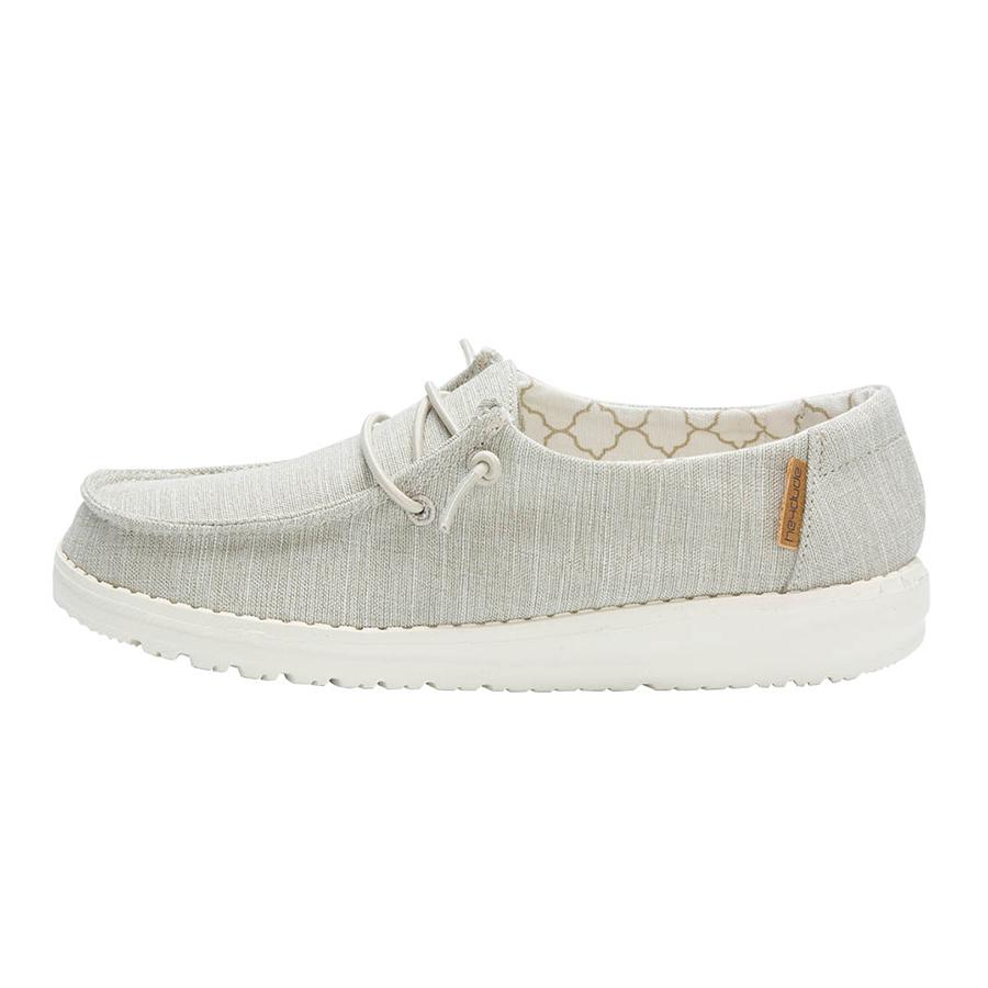 Kids' Hey Dude Wendy Slip On Shoes Beige | FMBGE-1593