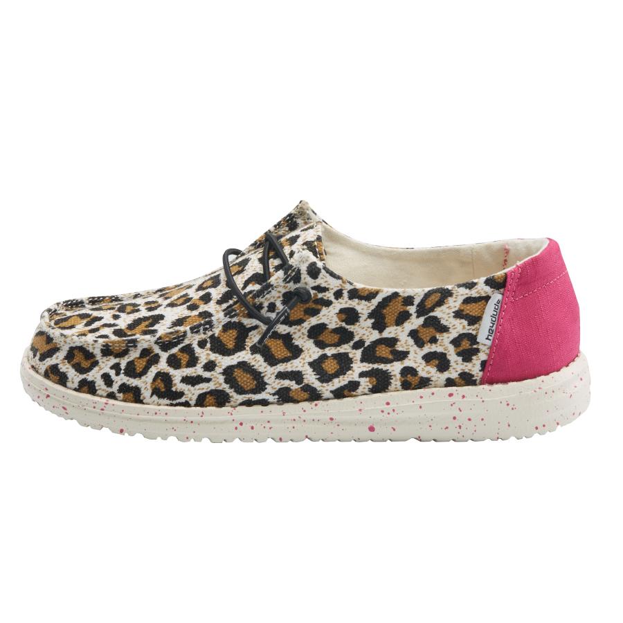 Kids' Hey Dude Wendy Slip On Shoes Leopard | ICWOQ-1834