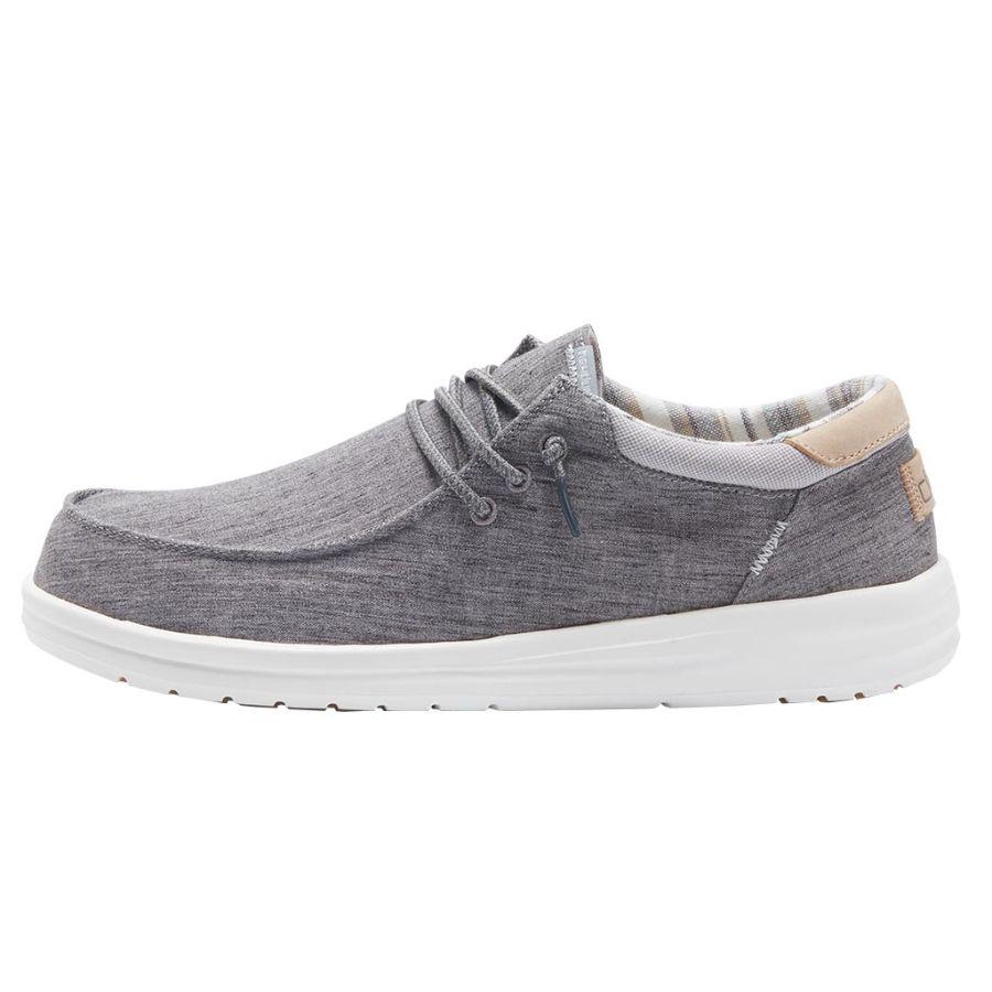 Men's Hey Dude Paul Slip On Shoes Grey | WQJYS-9324