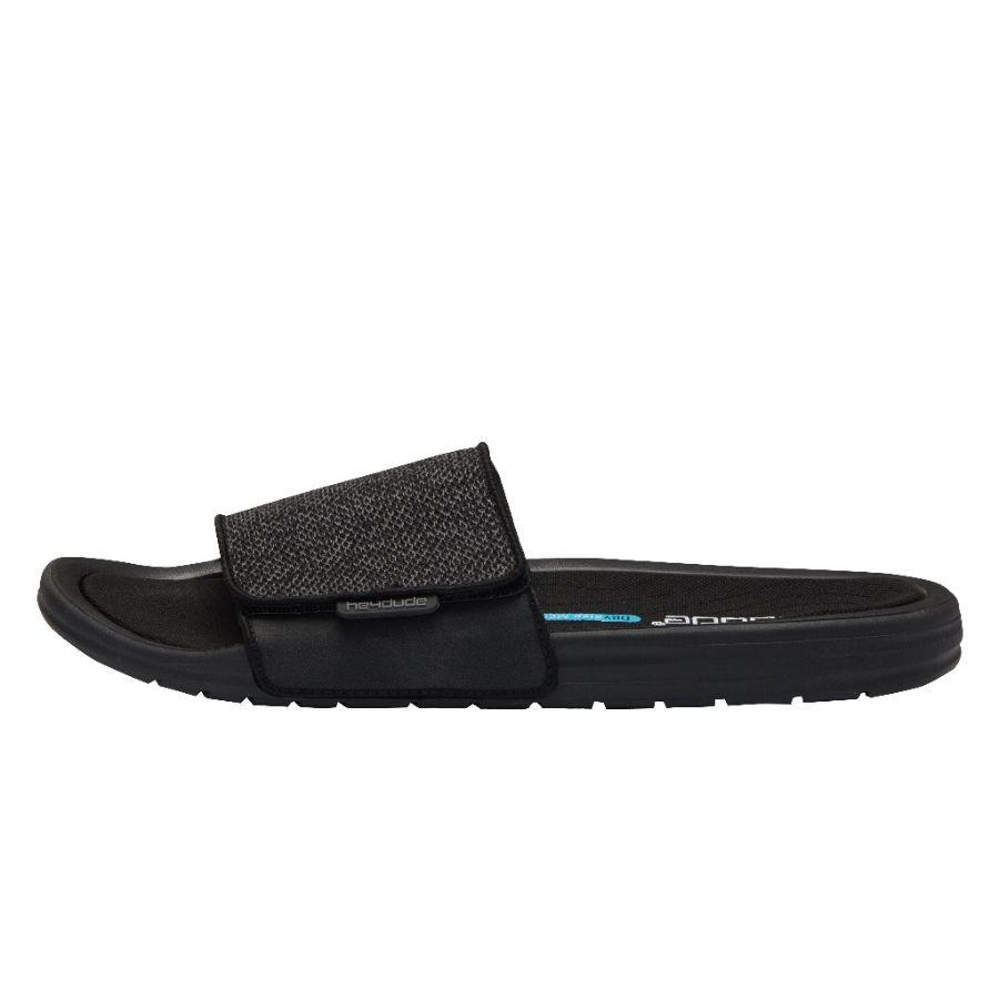 Men's Hey Dude Phoenix Sox Slides Black | JBDMA-6043