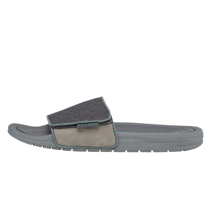 Men's Hey Dude Phoenix Sox Slides Grey Brown | TMGJC-5926