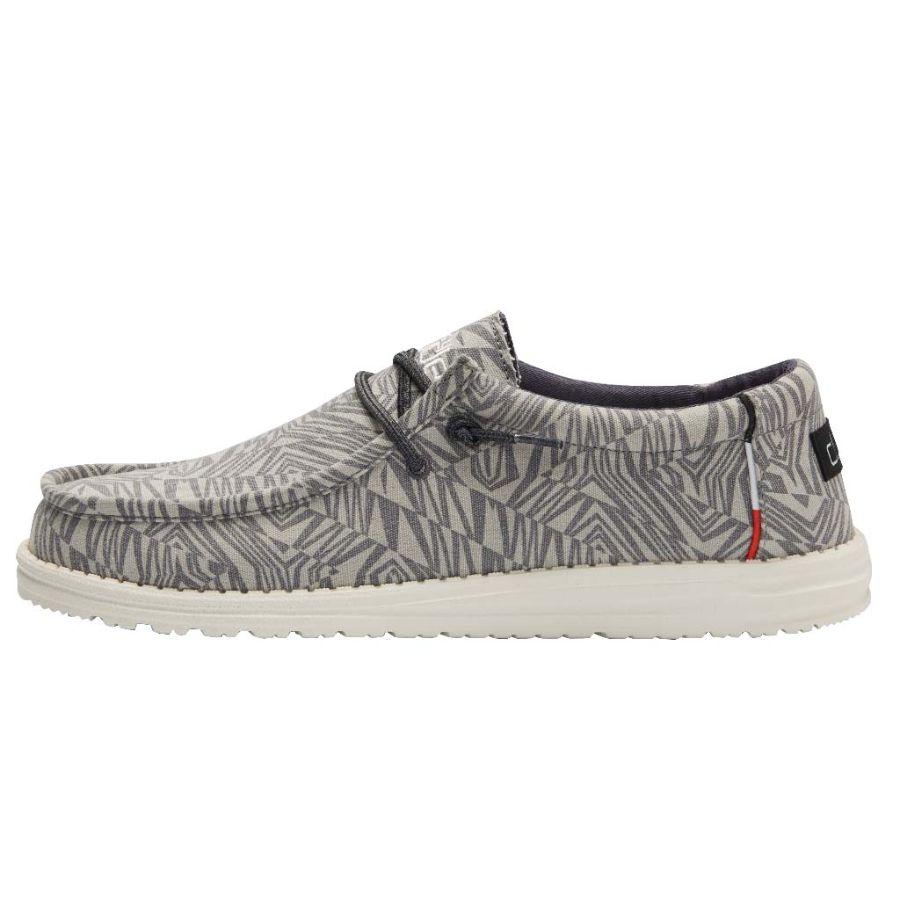 Men's Hey Dude Wally Slip On Shoes Grey | EFMTV-4893