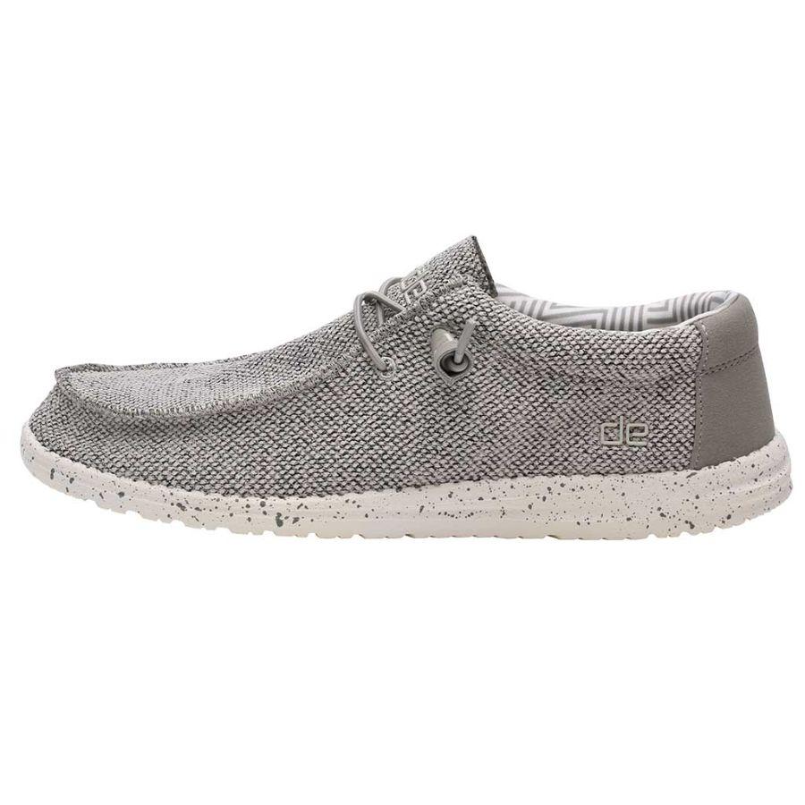 Men's Hey Dude Wally Sox Tennis Shoes Grey | ZBLPI-8637