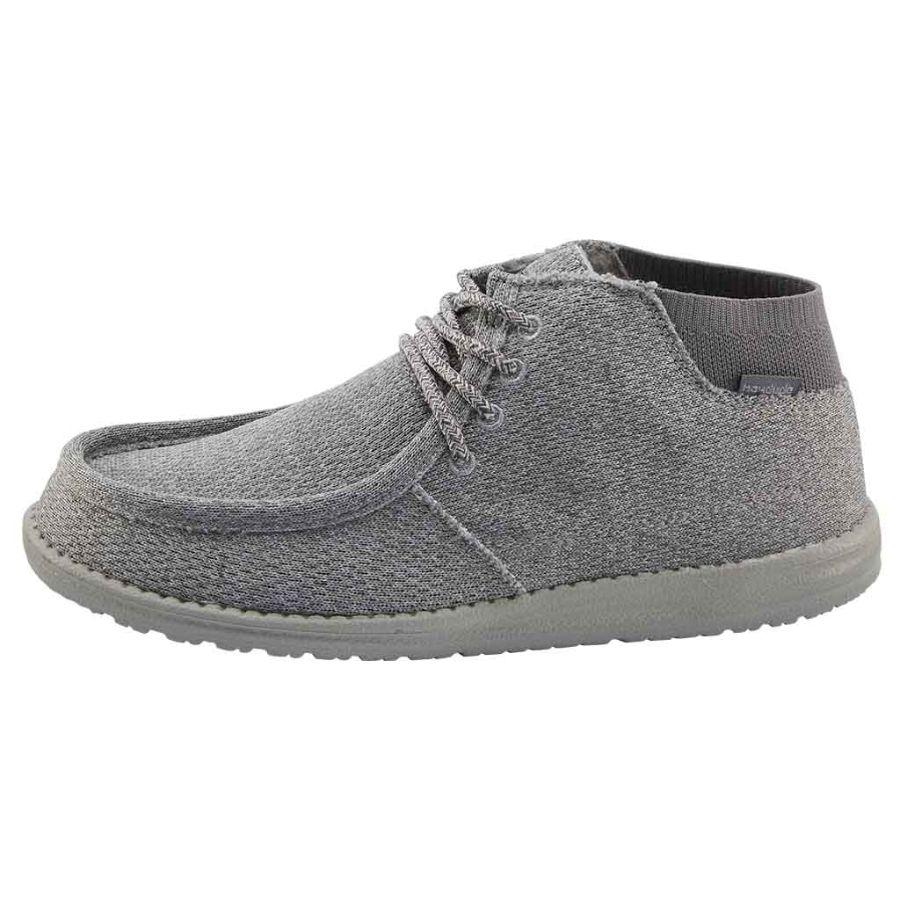 Men's Hey Dude Wayne Dress Shoes Grey | DGJRT-4587