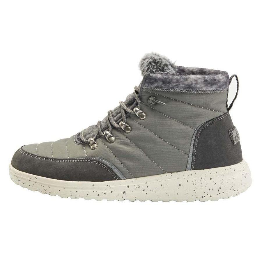 Women's Hey Dude Brandy Boots Grey | NOAPD-9362