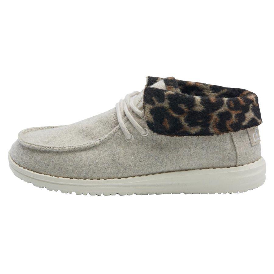 Women's Hey Dude Britt Cheetah Boots Cream | WEQBH-0654