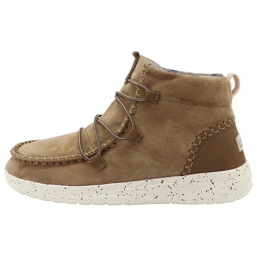 Women's Hey Dude Eloise Boots Khaki | YLSQA-7301