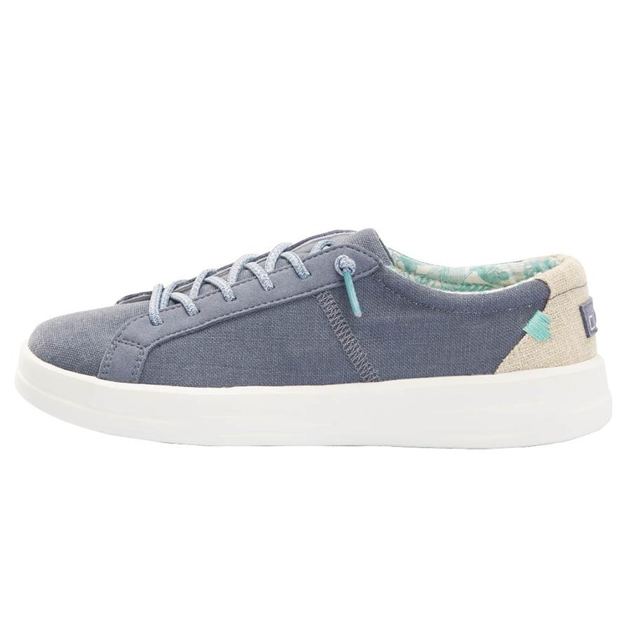 Women's Hey Dude Karina Sneakers Beige Blue | EVGWQ-0691