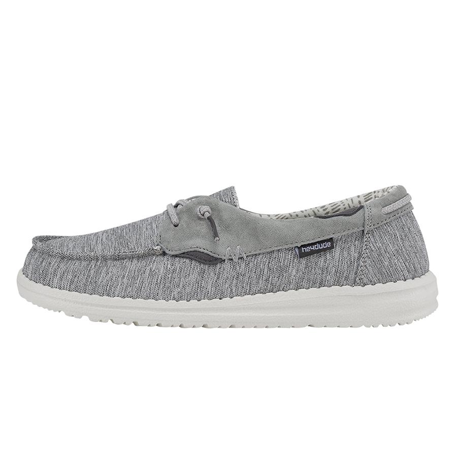 Women's Hey Dude Laila Slip On Shoes Grey | RGVYI-3945