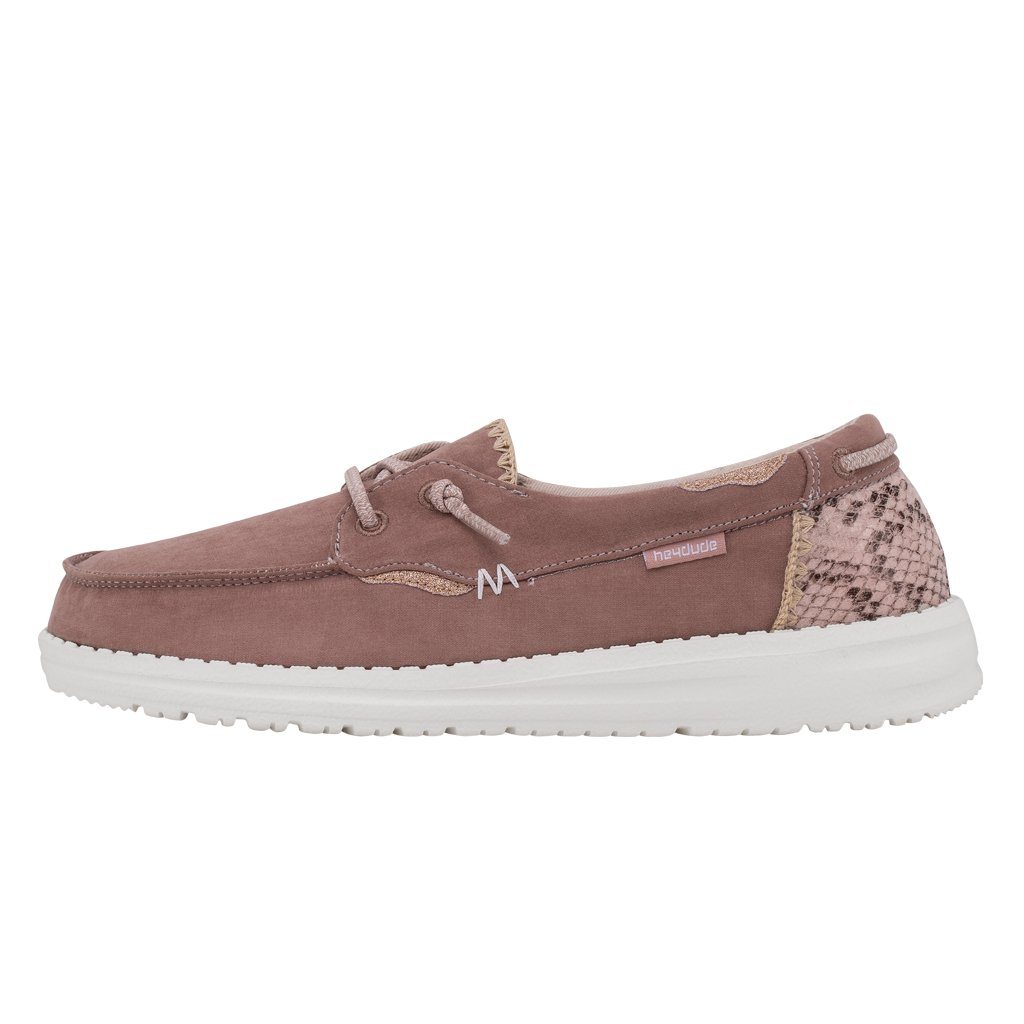 Women's Hey Dude Laila Slip On Shoes Rose | FNRQX-3460