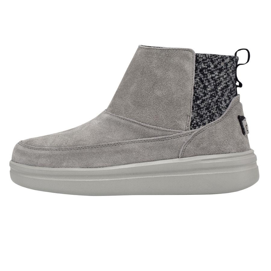 Women's Hey Dude Mel Boots Grey | ABVPI-2183