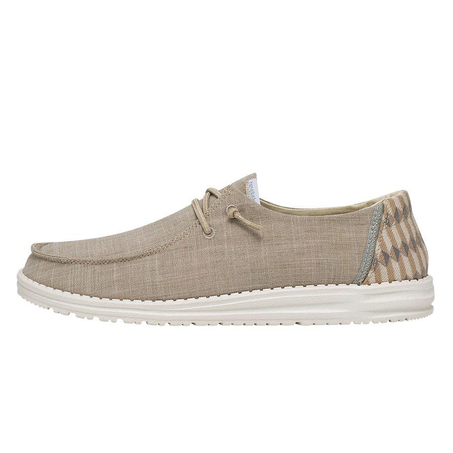 Women's Hey Dude Wendy Canvas Shoes Beige | NMOZA-8479