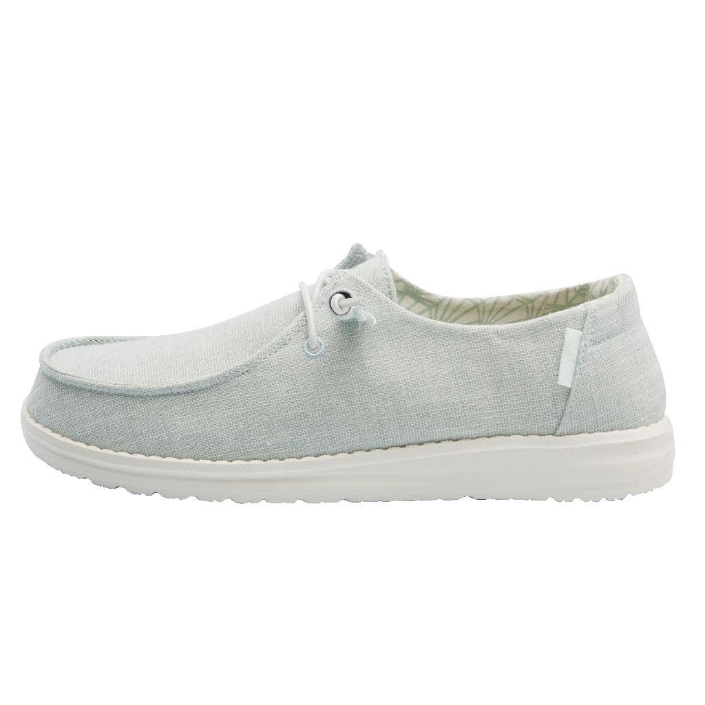 Women's Hey Dude Wendy Canvas Shoes Mint | AMRSV-2673