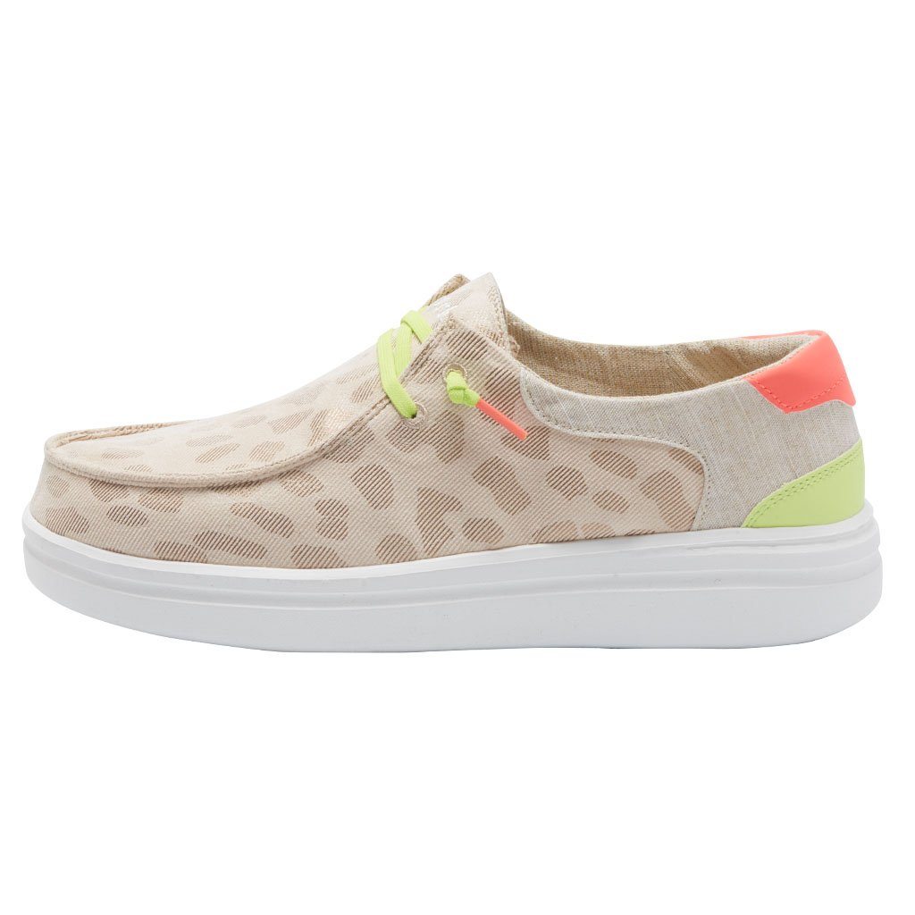 Women's Hey Dude Wendy Rise Leopard Shoes Leopard Beige | JWLZA-0348