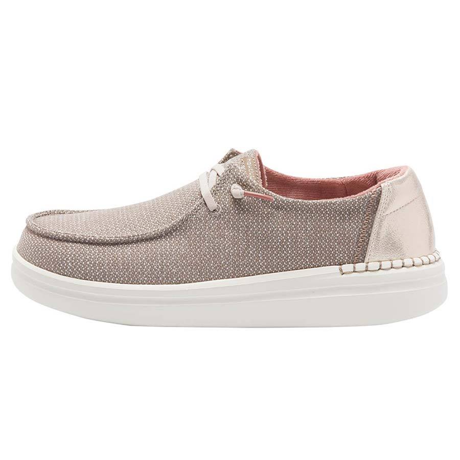 Women's Hey Dude Wendy Rise Slip On Shoes Brown | GCLRB-5802