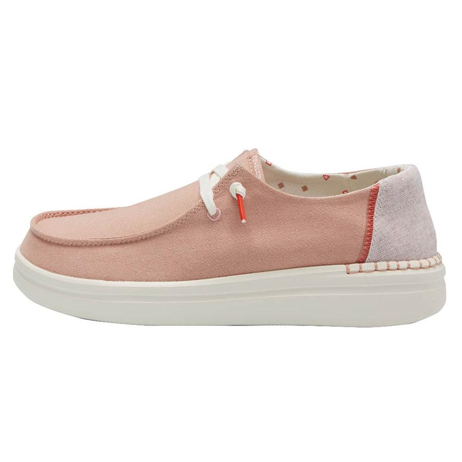 Women's Hey Dude Wendy Rise Slip On Shoes Rose | GULMO-1274