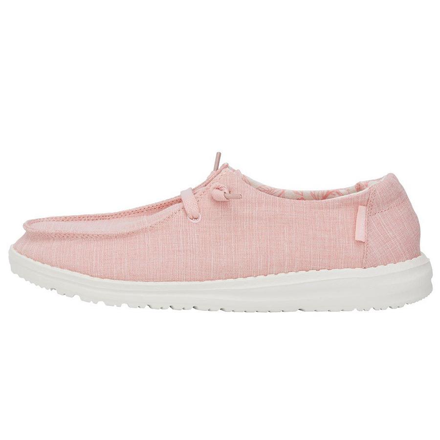 Women's Hey Dude Wendy Slip On Shoes Beige Pink | RLISV-1582