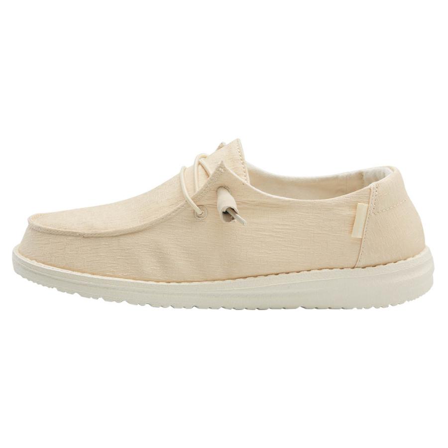 Women's Hey Dude Wendy Slip On Shoes Beige | YIFBK-9687