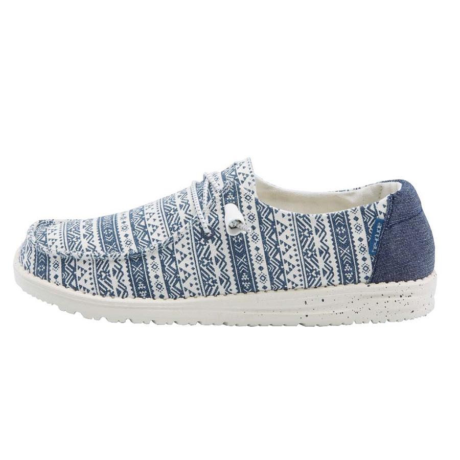 Women's Hey Dude Wendy Slip On Shoes Blue | CRJIE-7203