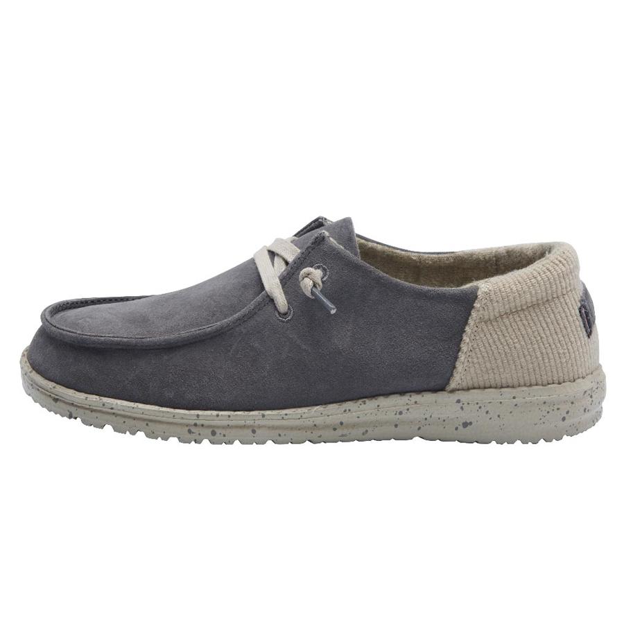 Women's Hey Dude Wendy Slip On Shoes Dark Grey | MRKVD-9867