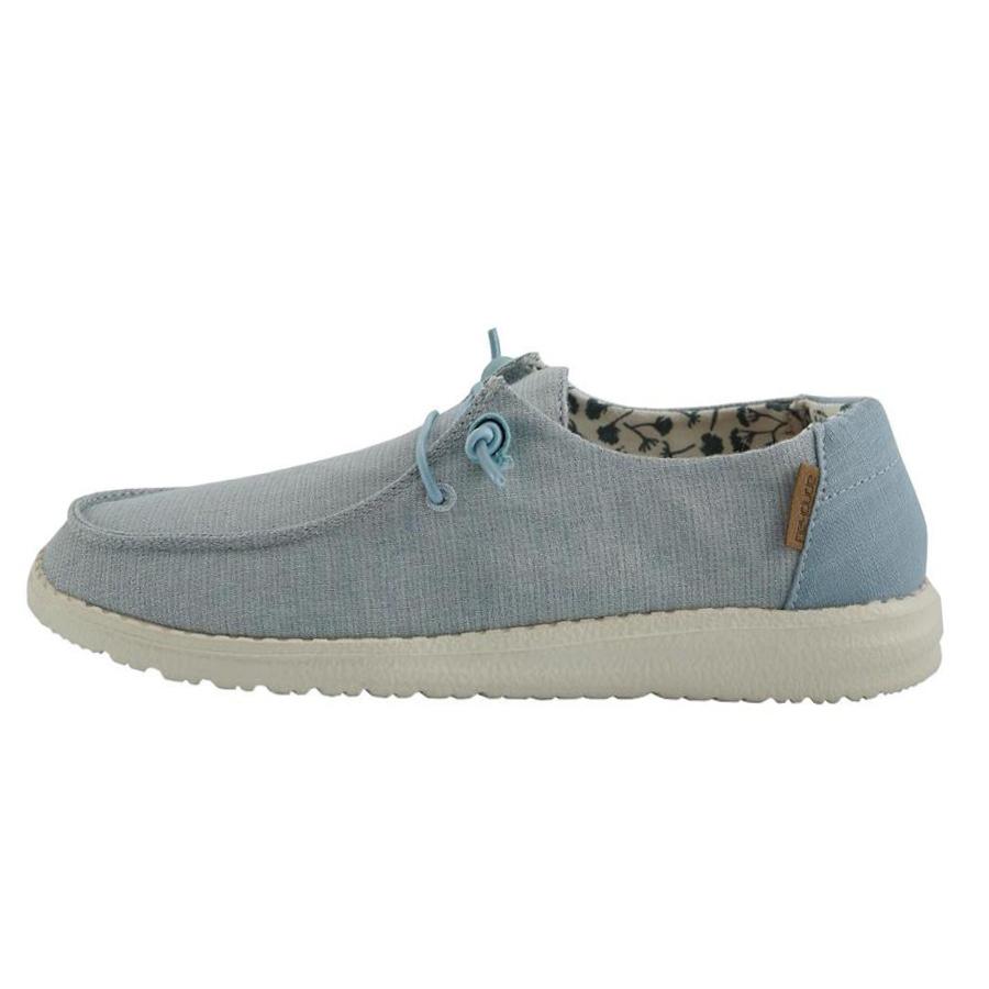 Women's Hey Dude Wendy Slip On Shoes Light Blue | GHFXK-0295