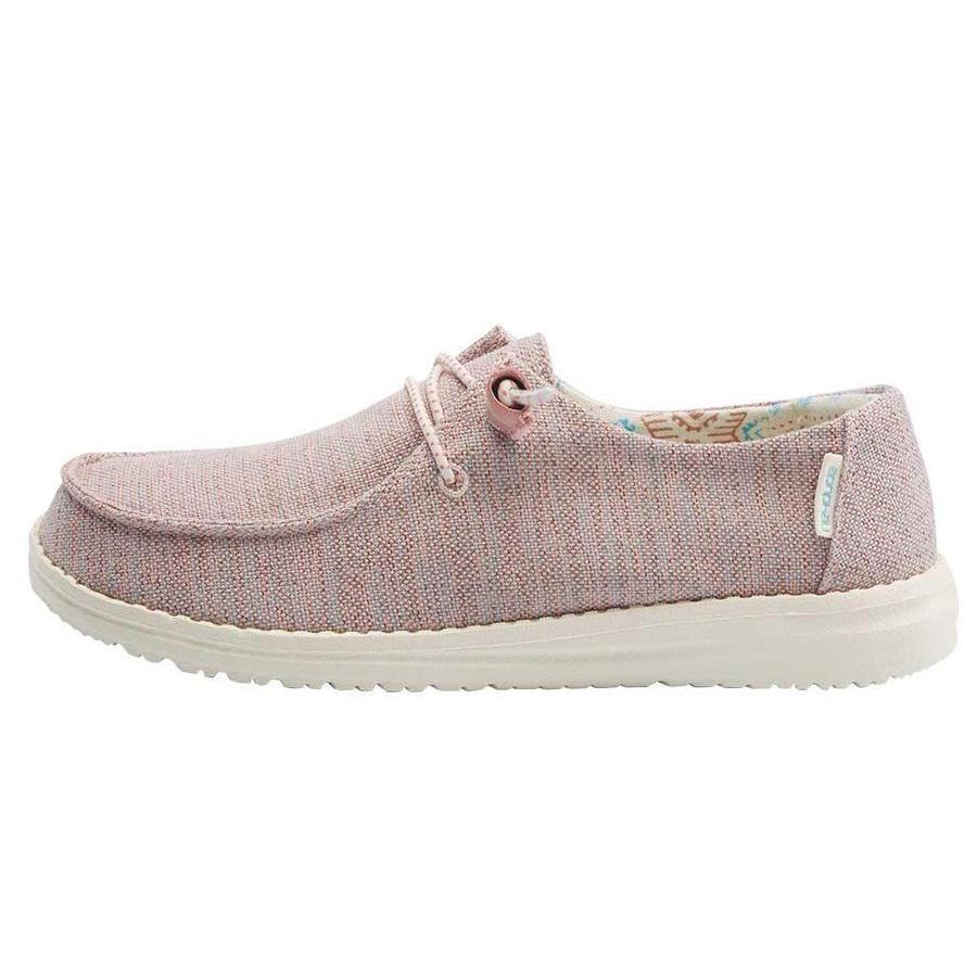 Women's Hey Dude Wendy Slip On Shoes Pink | NFPTY-0652