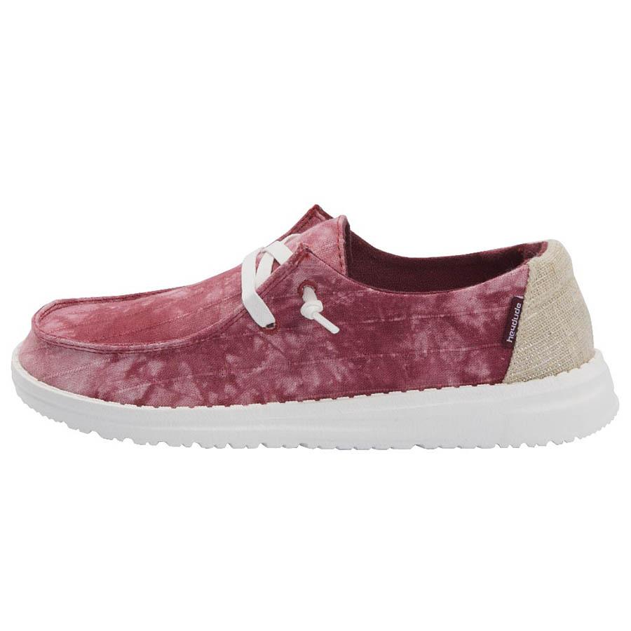 Women's Hey Dude Wendy Slip On Shoes Red | VEIPQ-0793