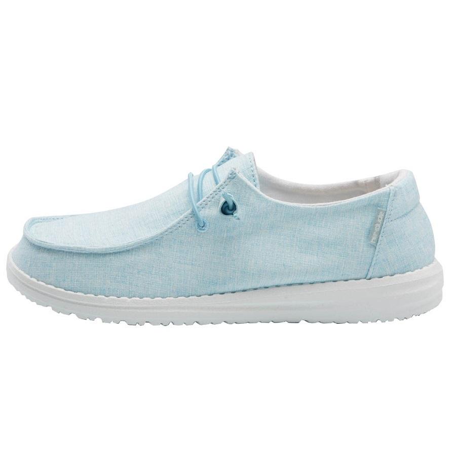 Women's Hey Dude Wendy Slip On Shoes Turquoise | IJLCM-1407