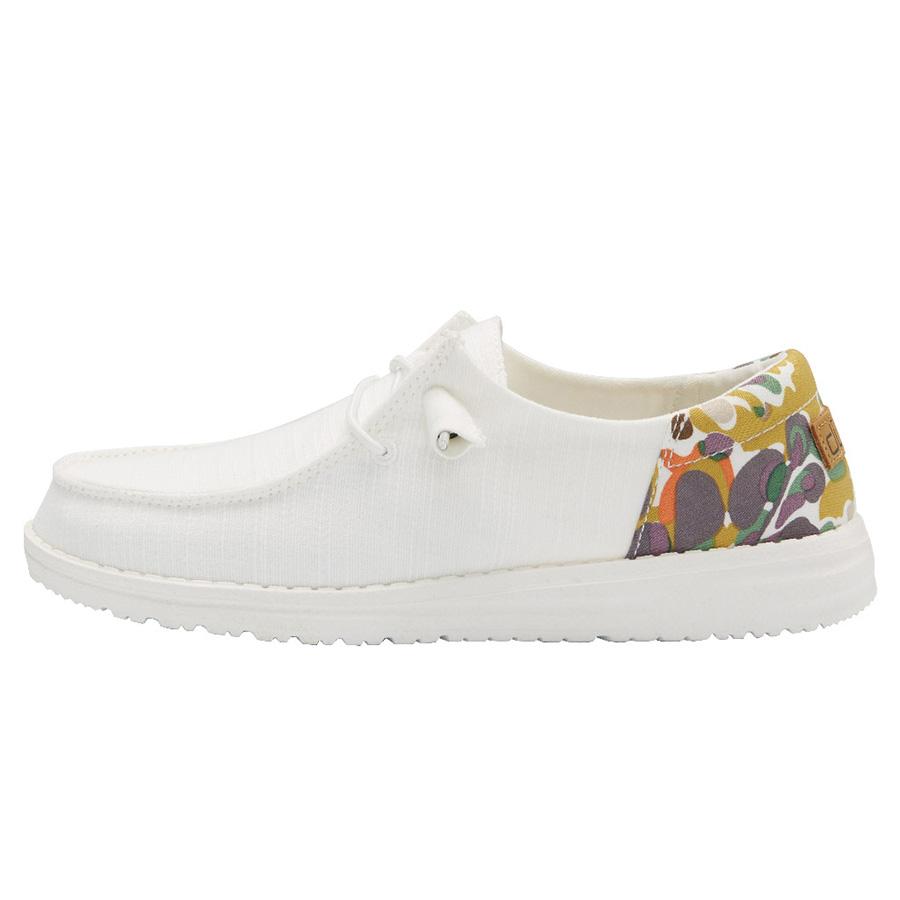 Women's Hey Dude Wendy Slip On Shoes White | MBONH-2736