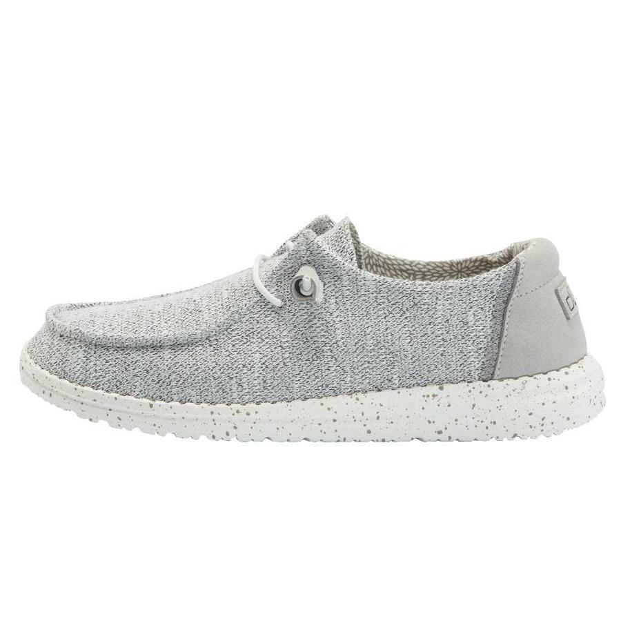 Women's Hey Dude Wendy Stretch Slip On Shoes Grey Brown | SVJBW-4076