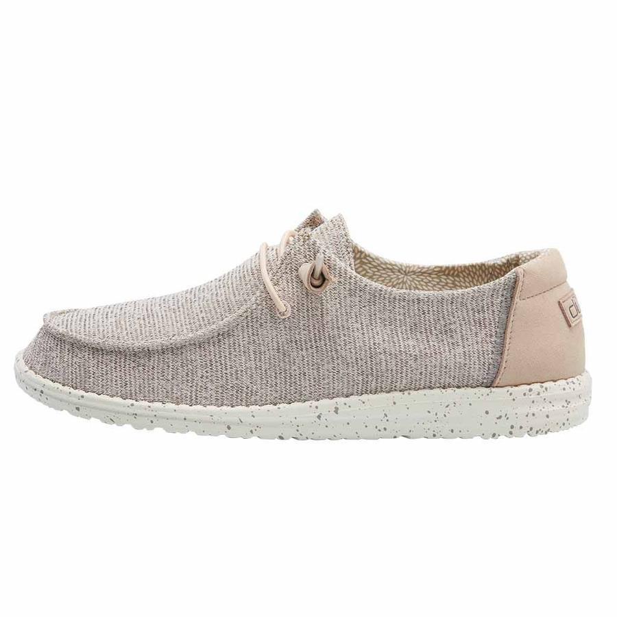 Women's Hey Dude Wendy Stretch Slip On Shoes Rose | VZEGY-5672